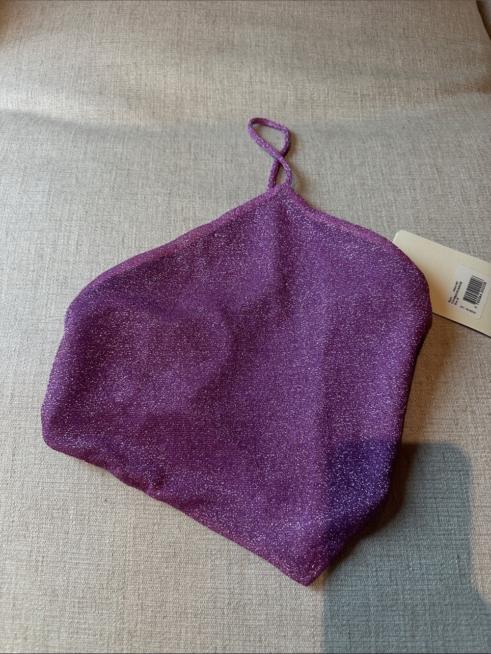 Baobab asymmetrical Halter in pink purple